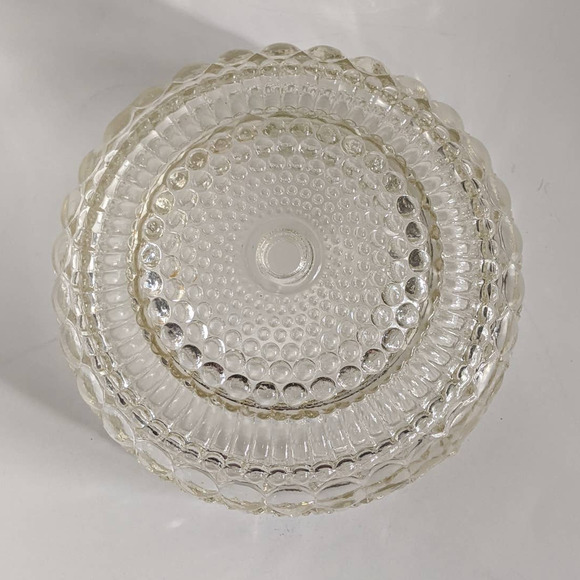 Vintage Art Deco Bubble Glass Ceiling Light Cover, Vintage Hobnail Light Fixture - Picture 4 of 10